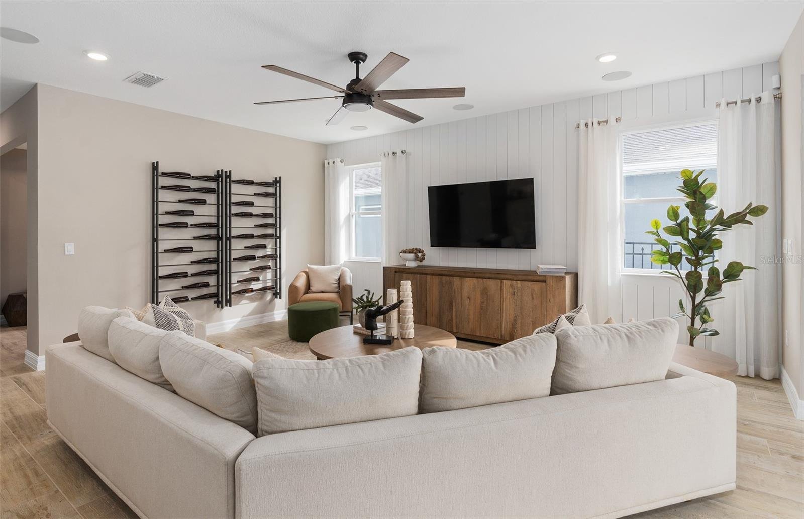 Living area of a new construction home in Orlando